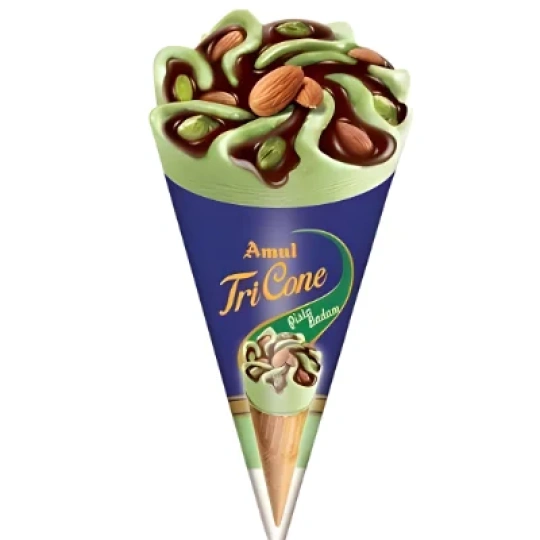 Amul Tricone Pista Badam