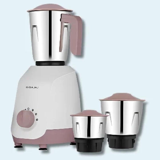 BAJAJ Ninja Series Gracio Lilac 500 Watt 3 Jars (Mixer Grinder)