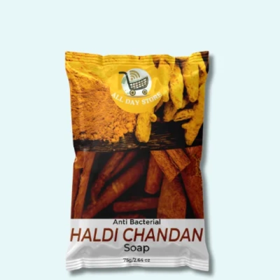 Haldi Chandan Bath Soap for Anti-Bacterial Cleansing 75 g