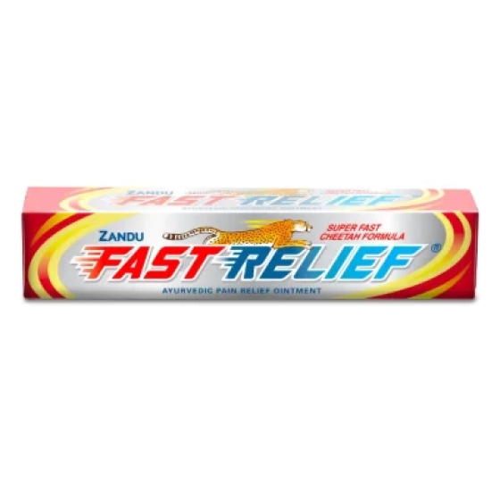 Zandu Fast Relief Ointment for Backpain, Neck & Shoulder Pain | Dual Fire & Ice Effect generated by Super-Fast Cheetah Formula | Reduces Muscle Stiffness | Improves Blood Circulation | 45ml