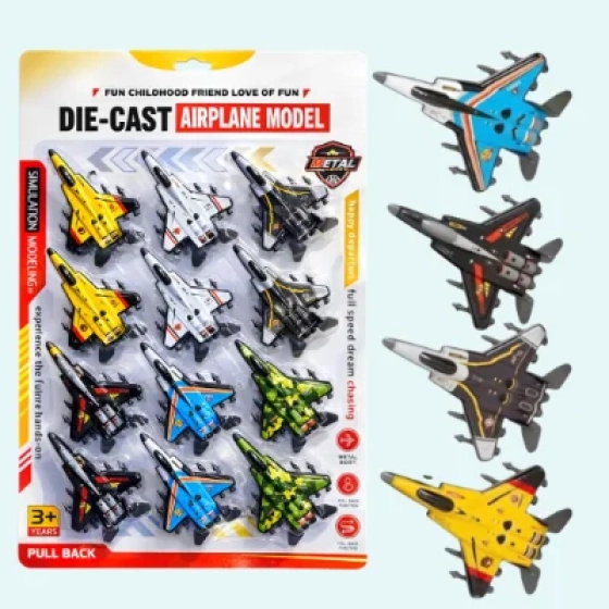 Diecast Fighter Plane Toy Set (Plane)
