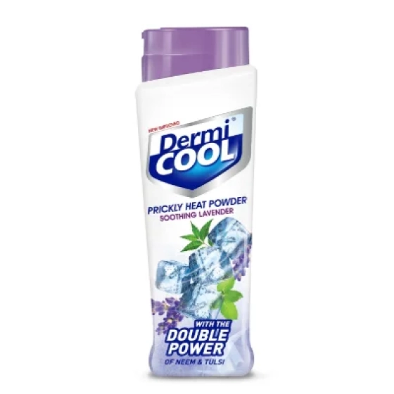 Dermicool Unisex,Adults,Kids Prickly Heat Powder Soothing Lavender, 400G
