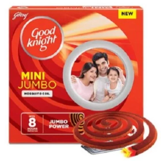 Good Knight Mosquito Coil - Mini Jumbo, 10 Pieces Carton [Pack of 5]