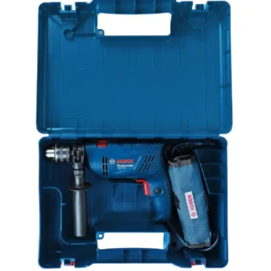 BOSCH GSB 600 Impact Drill Machine Wrap Set for Home | 600W Motor | 13mm Chuck | 3000 RPM | Forward/Reverse | Double Insulation | 1 Year Warranty