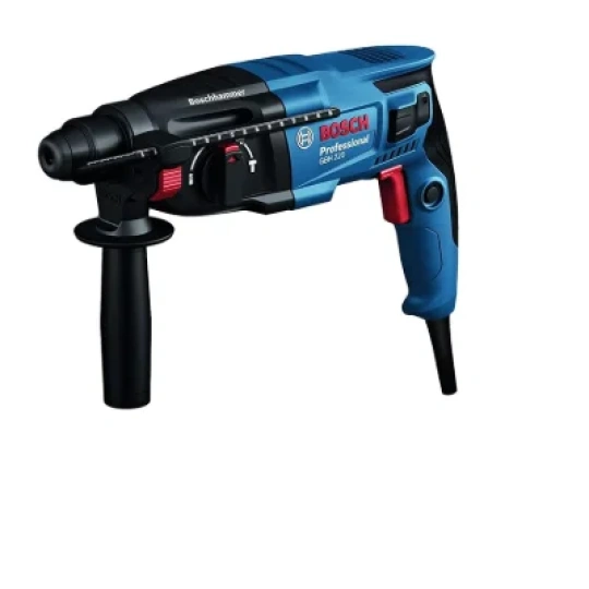BOSCH GBH 220 Corded Electric Rotary Hammer with SDS Plus, 720 W, 2 J, 2.3 Kg, 3 Modes, For Concrete, Metal & Wood + Carrying case, , 1 Year Warranty from BOSCH, Blue