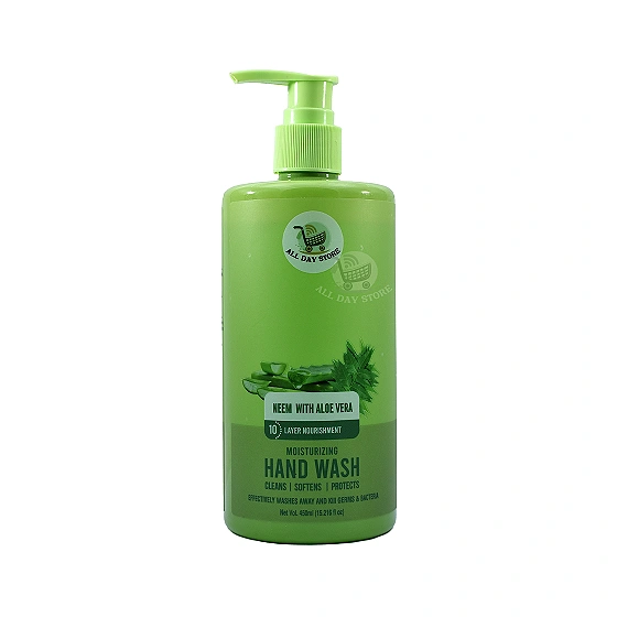 ALOEVERA WITH NEEM HANDWASH BOTTLE 450 Ml