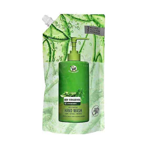 ALOEVERA WITH NEEM HANDWASH POUCH (750ml)
