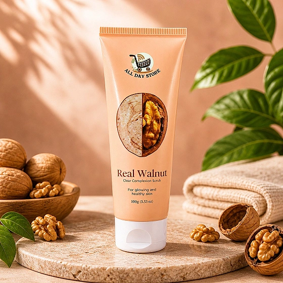 REAL WALNUT CLEAR COMPLEXION SCRUB  100 gm