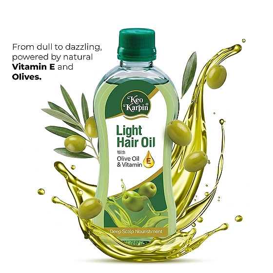 Keo Karpin Hair light Hair oil, Enriched With Natural Vitamin E And Olive Oil | 300ml |