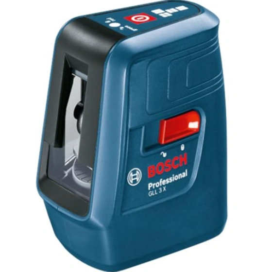 Bosch Professional GLL 3X Line Laser – 15m – Self Levelling – Interior Tool (4 x 1.5 v LR6 battery) (Blue)