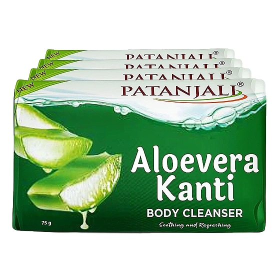 PATANJALI ALOEVERA KANTI  SOAP(4+1) PACK