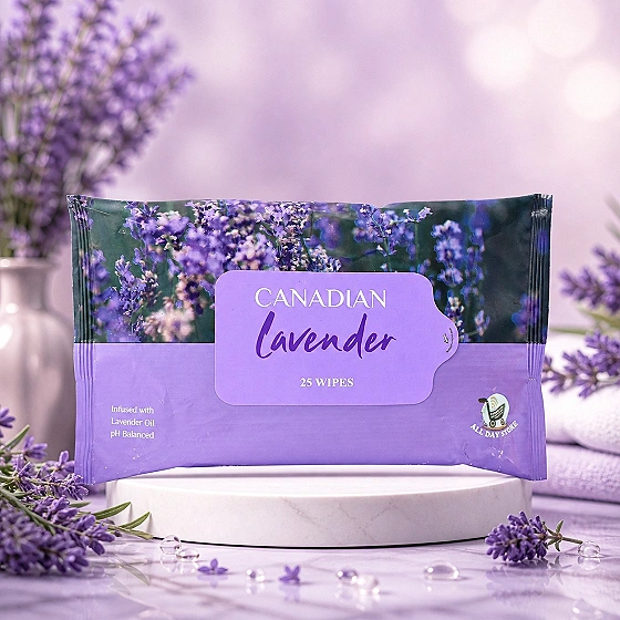 CANADIAN LAVENDER WET WIPES (25 Pulls)