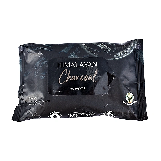 HIMALAYAN CHARCOAL WET WIPES (25 Pulls)