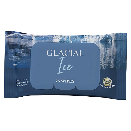 GLACIAL ICE WET WIPES (25 Pulls)