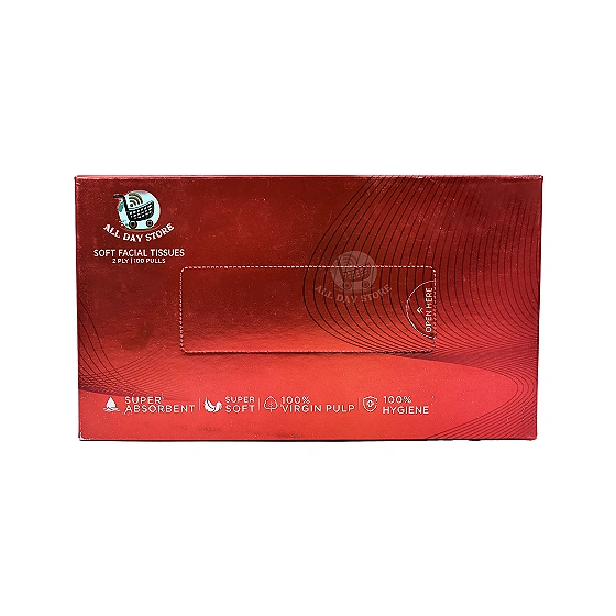 SOFT PAPER TISSUE (RED COLOUR BOX) (100 Pulls)