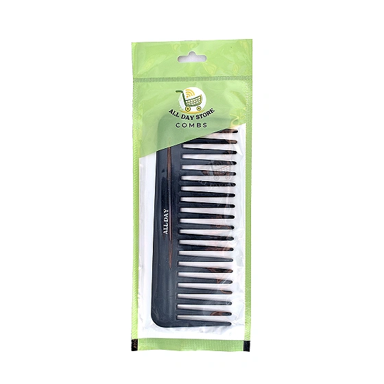 WIDE TOOTH COMB BLACK(1 Nos)