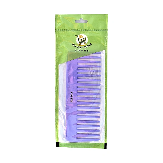 WIDE TOOTH COMB PURPLE(1 Nos)