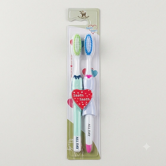 Couple Toothbrush Saath saath (2 Pack)