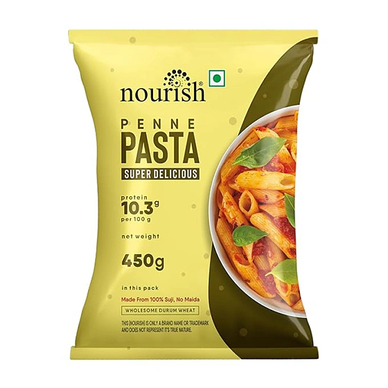 Nourish Suji Penne Pasta 450gm Pouch