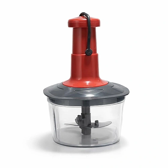 Pro Push Chopper 650ml – Heavy Duty Manual Vegetable Cutter with 3-Blade System & Locking Handle
