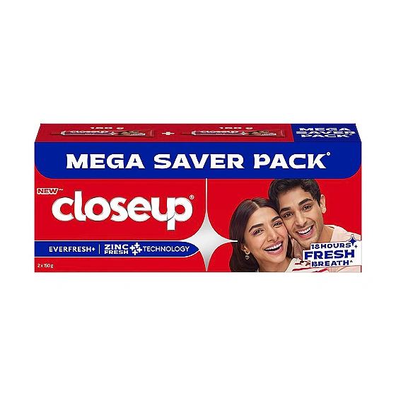 Close Up Toothpaste | Long lasting 18 Hours Of Fresh Breath & White Teeth - 300g
