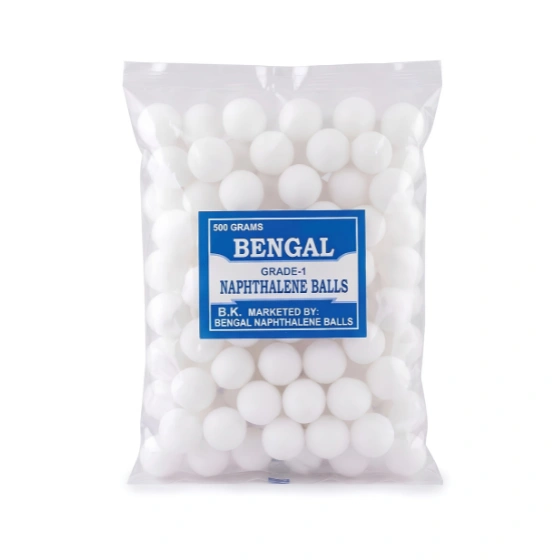 Bengal Grade-1 Naphthalene Balls (100g) - Pest Repellent, Moth Protection & Odor Neutralizer for Wardrobes, Clothes, Sinks & Drains