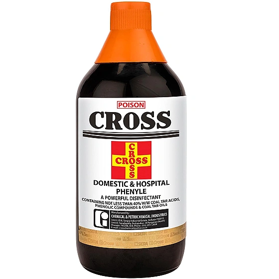 CROSS Domestic & Hospital Phenyle 450ml Floor Cleaner Disinfectant for Home & Hospital Use Germ Protection