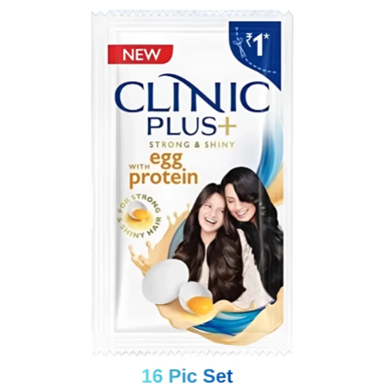 Clinic Plus Healthy Strong & Shine With Egg Protein Shampoo 16 pcs 1 Set
