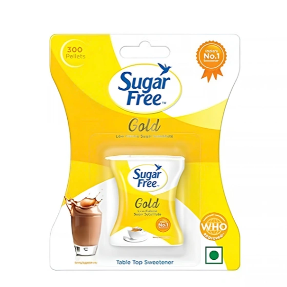 Zydus Sugar Free Gold 300 Pellets| India s No.1 Sweetner| Sweet like Sugar with Low Calories| Scientifically Proven & Tested 30g