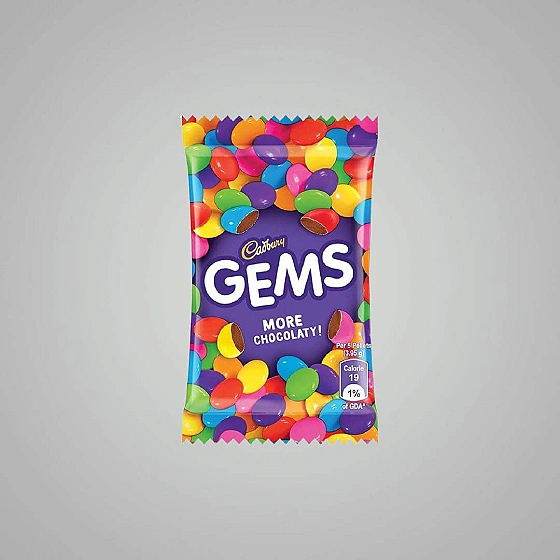 Cadbury Gems Pack of Rs 5
