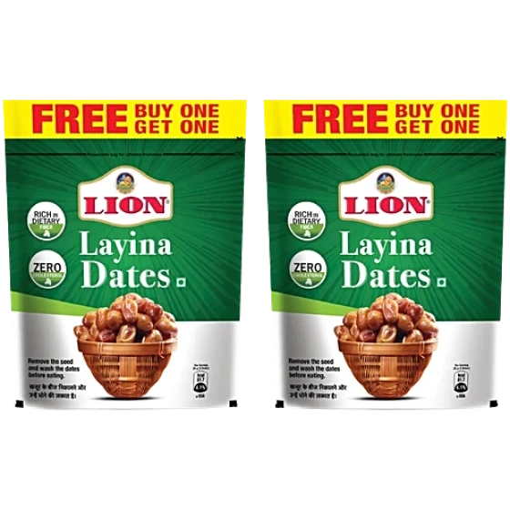 Lion Dates/Kharjura - Layina, 500 g (Buy 1 Get 1 Free)