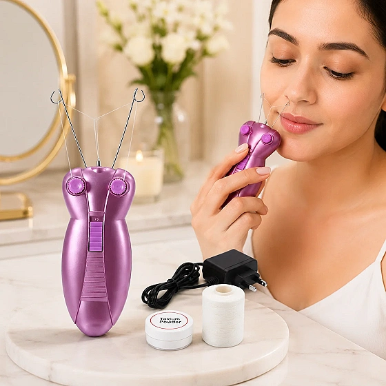 Electric Facial Hair Remover – Gentle & Painless Facial Trimmer