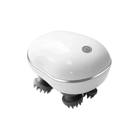 USB Rechargeable Electric Scalp Massager – 4 Massage Heads
