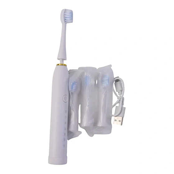 Rechargeable Electric Toothbrush with 3 Replacement Heads