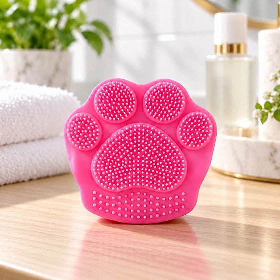 Paw-Shaped Silicone Face Cleansing & Exfoliating Brush