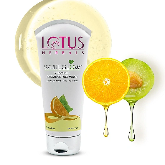 Lotus Herbals WhiteGlow Vitamin C Radiance Face Wash For Dark Spots & Dull Skin | Anti- Pollution  100g