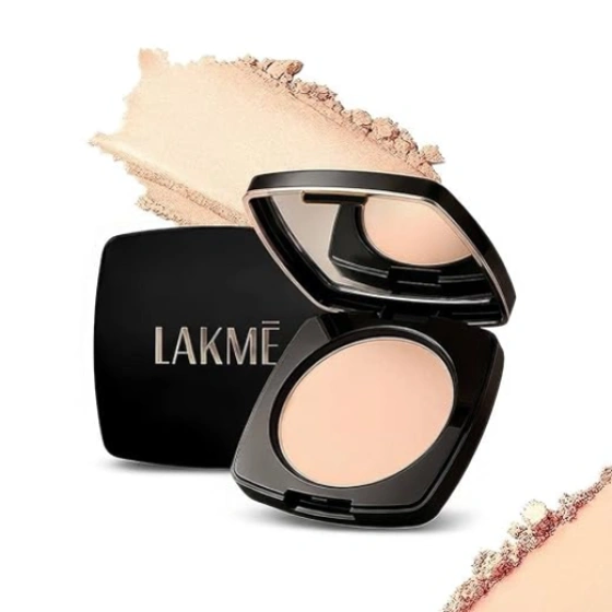 Lakme Forever Matte Compact, Smooth Finish, Lightweight Compact Powder That Lasts for 12 HrsFor A Natural Even Toned Look, Coral, 9g