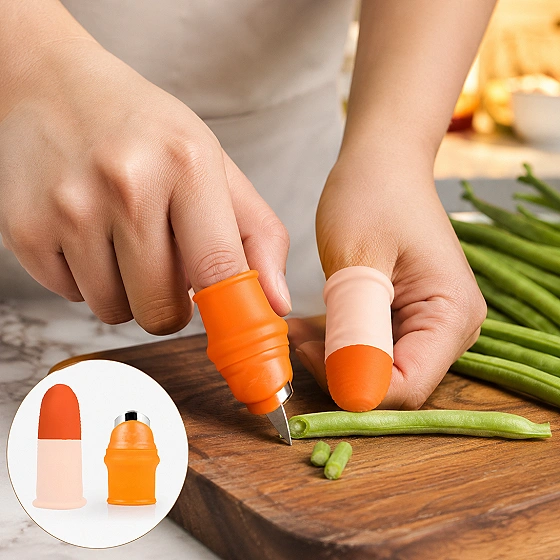 Vegetable Thumb Cutter – Safe & Easy Kitchen Tool | Quickslice