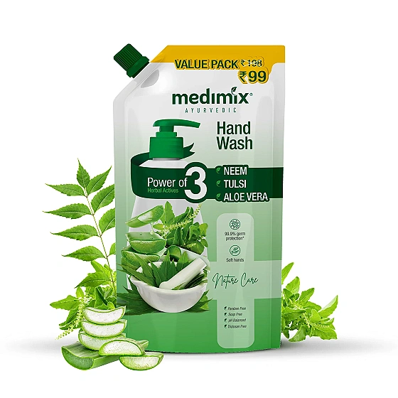 Medimix Neem Tulsi & Aloe vera Handwash – 675ml – Pouch