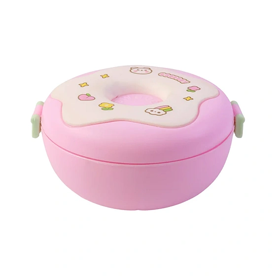 Donut Lunch Box – Insulated 3-Compartment for Kids & Adults | Lunchie Bunchie