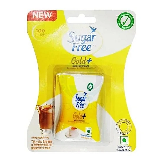 Sugar free Gold+, 100 Pellets | Sweet like Sugar with Low Calories Sweetener (10 g)