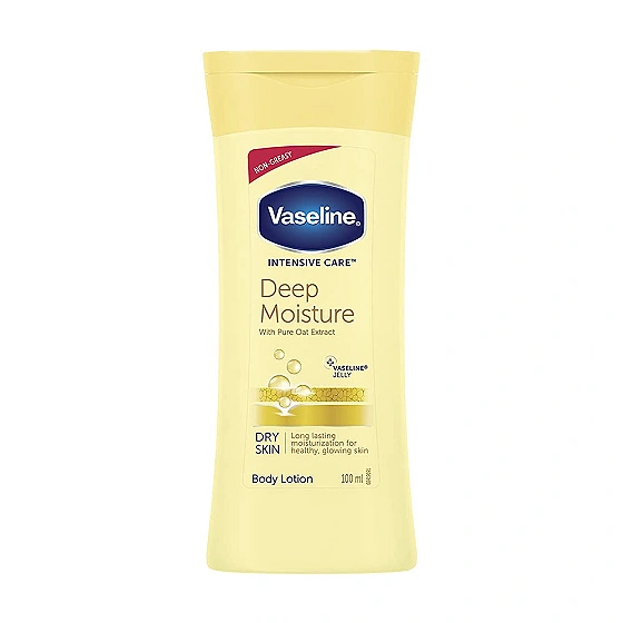 Vaseline Intensive Care Deep Moisture Body Lotion, Long Lasting Moisturisation For Healthy, Glowing Skin, 100 ml