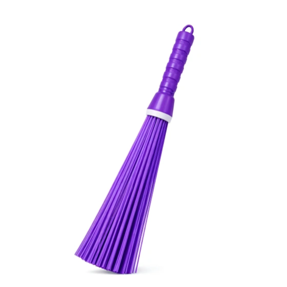 Heavy Duty Plastic Jhadu for Bathroom Cleaning 75 Hard Bristles Plastic Jhaadu Broom Stick | Bathroom Jadu for Toilet, Tile & Floor Cleaning | Kharata Jhadu