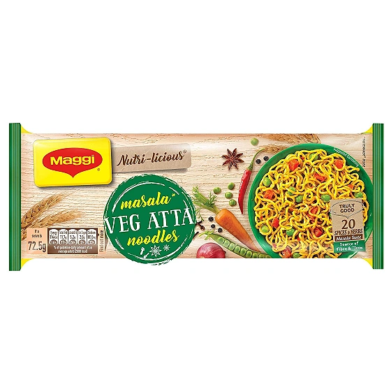 Maggi Veg Atta Noodles Made with Only Atta Flour