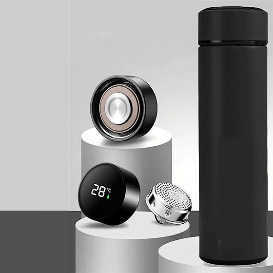 Smart Vacuum Insulated Water Bottle – LED Temperature Display 500ml