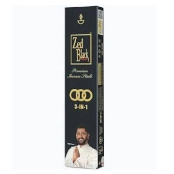 Zed Black Agarbatti Premium Incense Sticks 3-IN-1