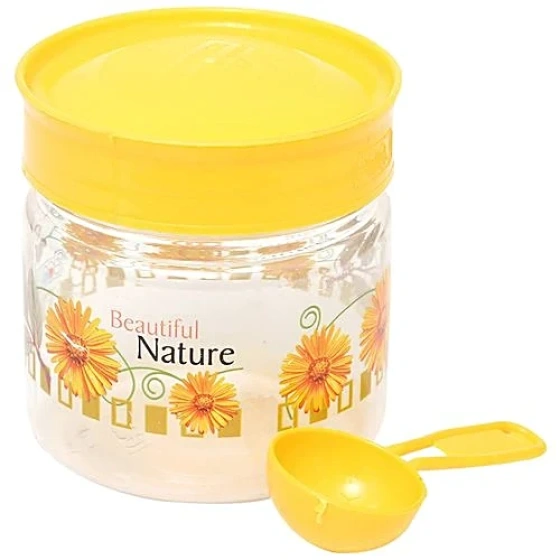 Plastic yellow container 750 ml