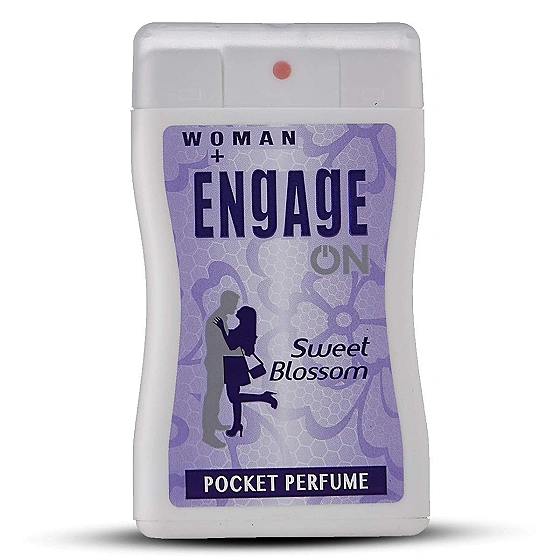 Engage ON Sweet Blossom Pocket Perfume For Women, Floral & Green, Skin Friendly, 17ml
