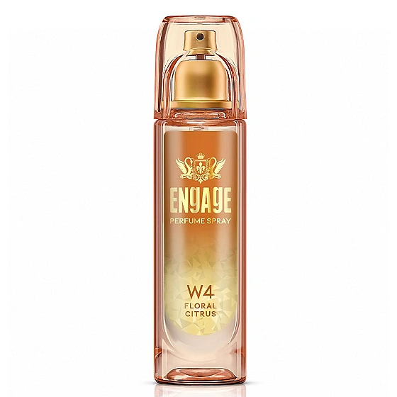 Engage W4 Perfume Spray for Women 120ml | Citrus & Floral | Long Lasting | No Parabens | No Silicones| Dermatologically Tested | Skin Friendly | Crafted for Everyday Luxury