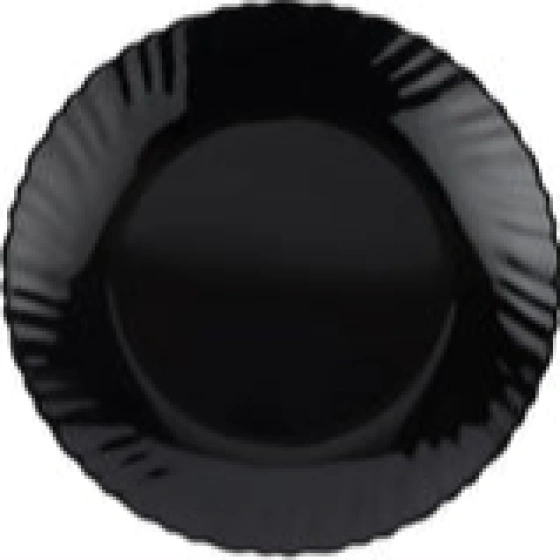 Melamine dinner black plate 27.5 cm